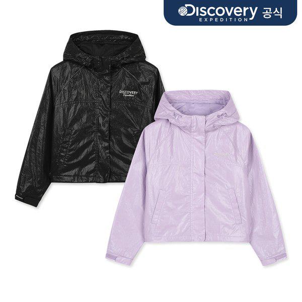 [ディスカバリー] 女児用ウィンターグロッシーウーブンフードジャケット2種のうち1つ_