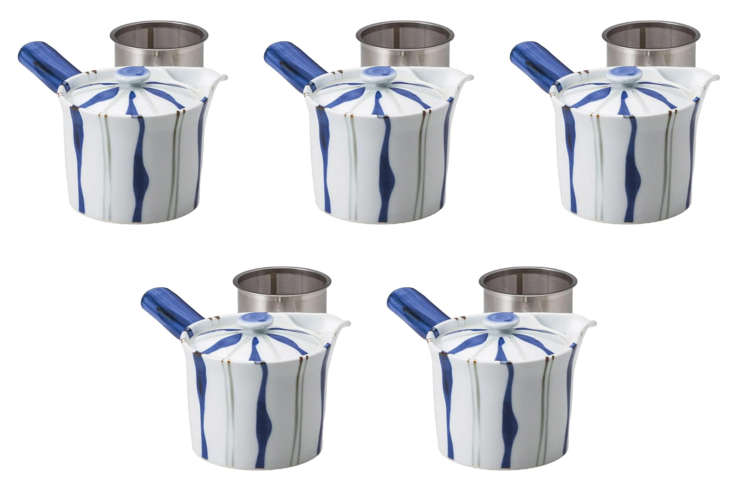 5個セット 乱れ十草SS急須 [ 10.5×9.5(375) ] 有田焼急須 有田焼 セトモノホンポ(Setomonohonpo)