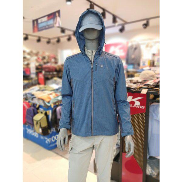 （男性）フード取り外し可能テクニカルウインドブレーカー登山ジャケット6295M