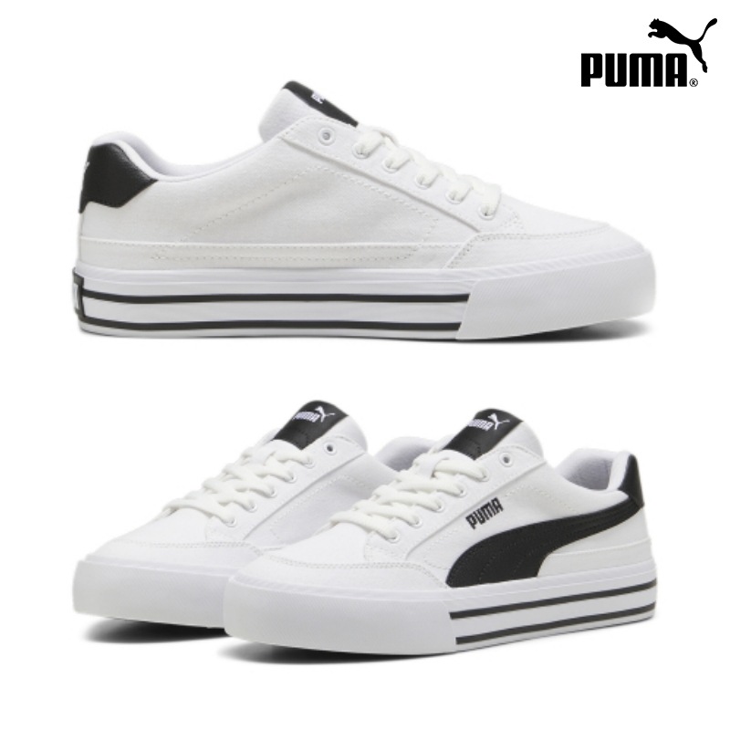 [PUMA] プーマ ユニセックス コート クラシック VULC PS スニーカー / White Black