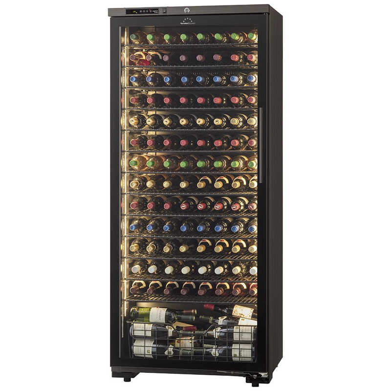 フォルスタージャパン　ワインセラー LongFresh ロングフレッシュ 120本 左開き ウッドブラック　ST-408GL-WK（標準設置無料）