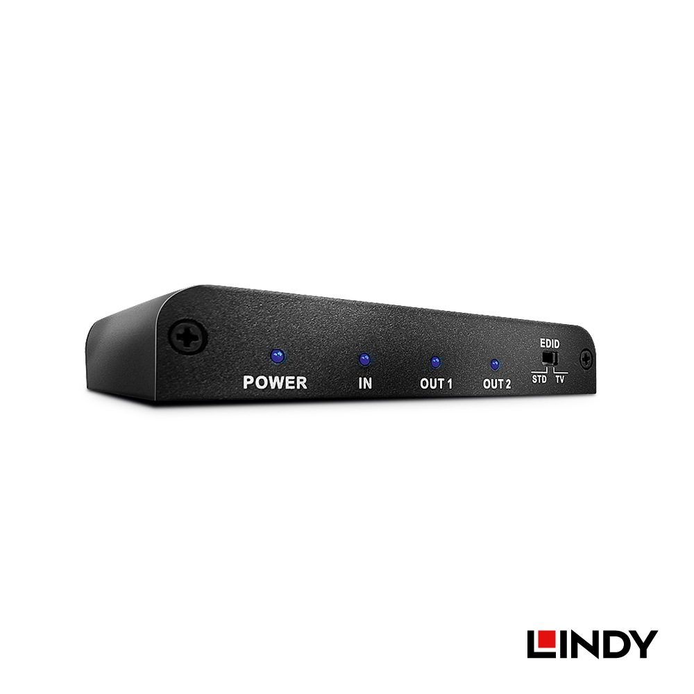 【38220】 LINDY HDMI 2.0 10.2G スプリッタ 4K30Hz 2ポート