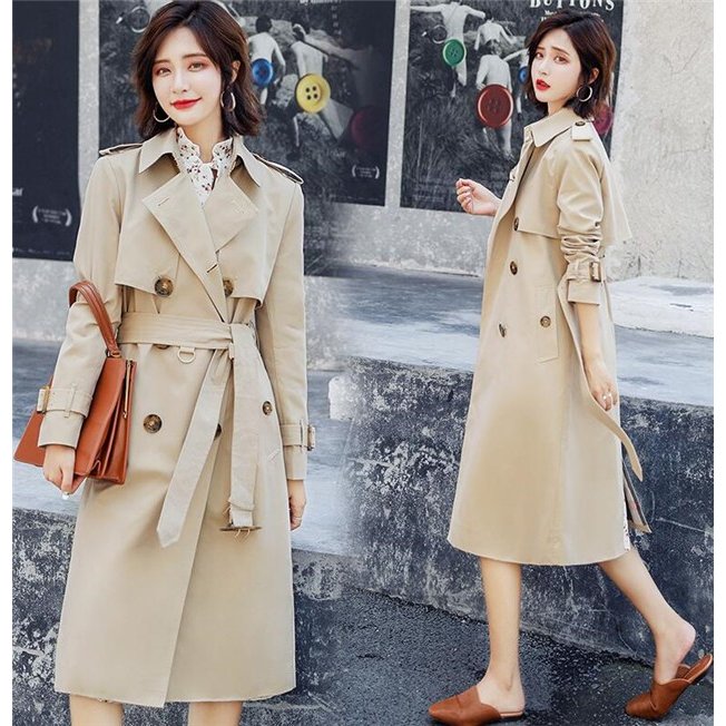 トレンチコート レディース スプリングコート カジュアル ゆったり コート お洒落 レディースコート 7,340円