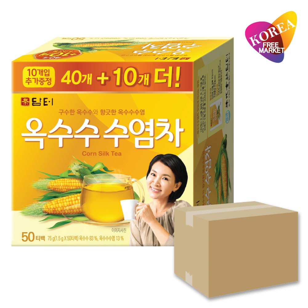 とうもろこしひげ茶 50包 18個 箱売り / 韓国 お茶 ひげ茶 ティーバッグ トウモロコシヒゲ茶 TB トウモロコシ茶 コーン茶