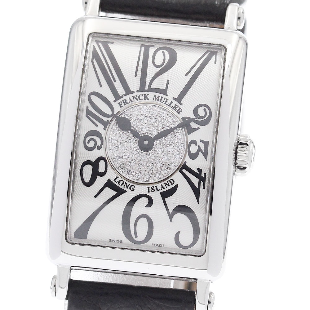 フランクミュラー FRANCK MULLER 902QZCD1P ロングアイランド サークル ダイヤモンド クォーツ レディース _953567【中古】
