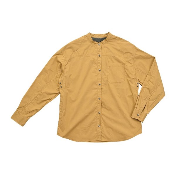 通年 ROJ-118 プロテクションバンドカラーシャツ レディース ベージュ Lサイズ ROJ-118/BEIGE/L