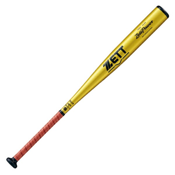 硬式野球 金属製バット ZETTPOWER イエローゴールド BAT11383-5301