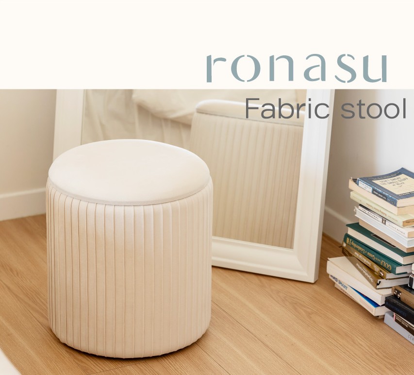 韓国ロナス 高級ベルベット 収納付きドレッサーチェア 37.5×44cm 5,724円