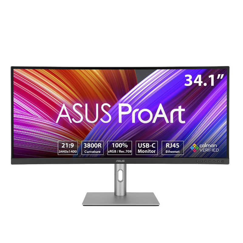 ASUS エイスース　液晶ディスプレイ ProArt ［34.1型 /UWQHD(3440×1440) /ワイド /曲面型］　PA34VCNV