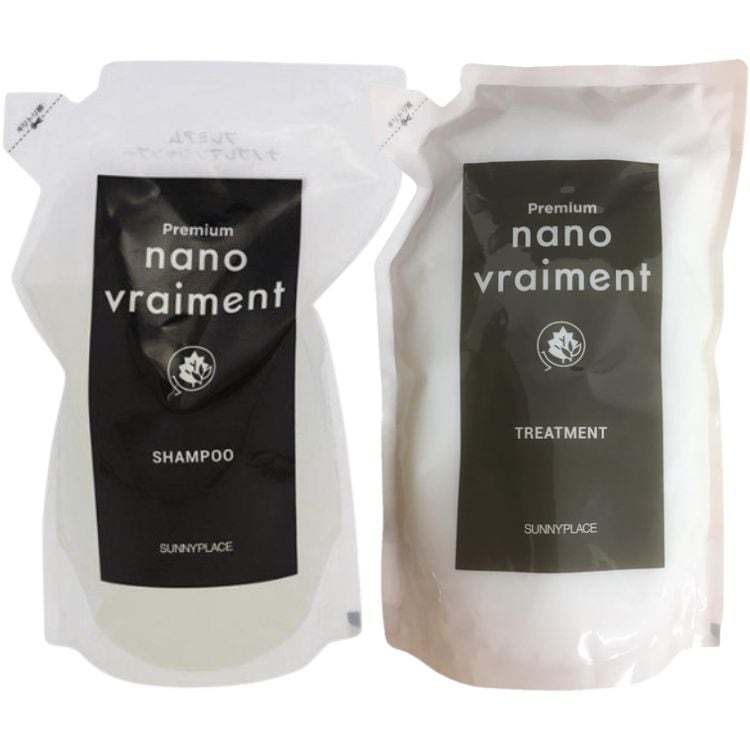 各5個セット サニープレイス プレミアム ナノブレマン シャンプー 800ml + トリートメント 800ml セット レフィル 詰め替え nano vraiment