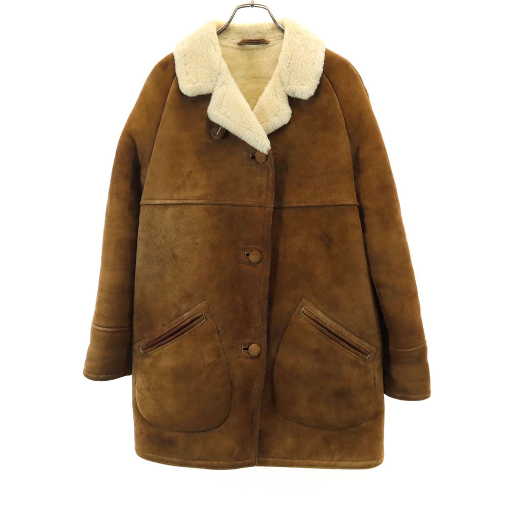 SELKIRK TANNERIES LTD 80s ヴィンテージ ムートンコート ブラウン レディース