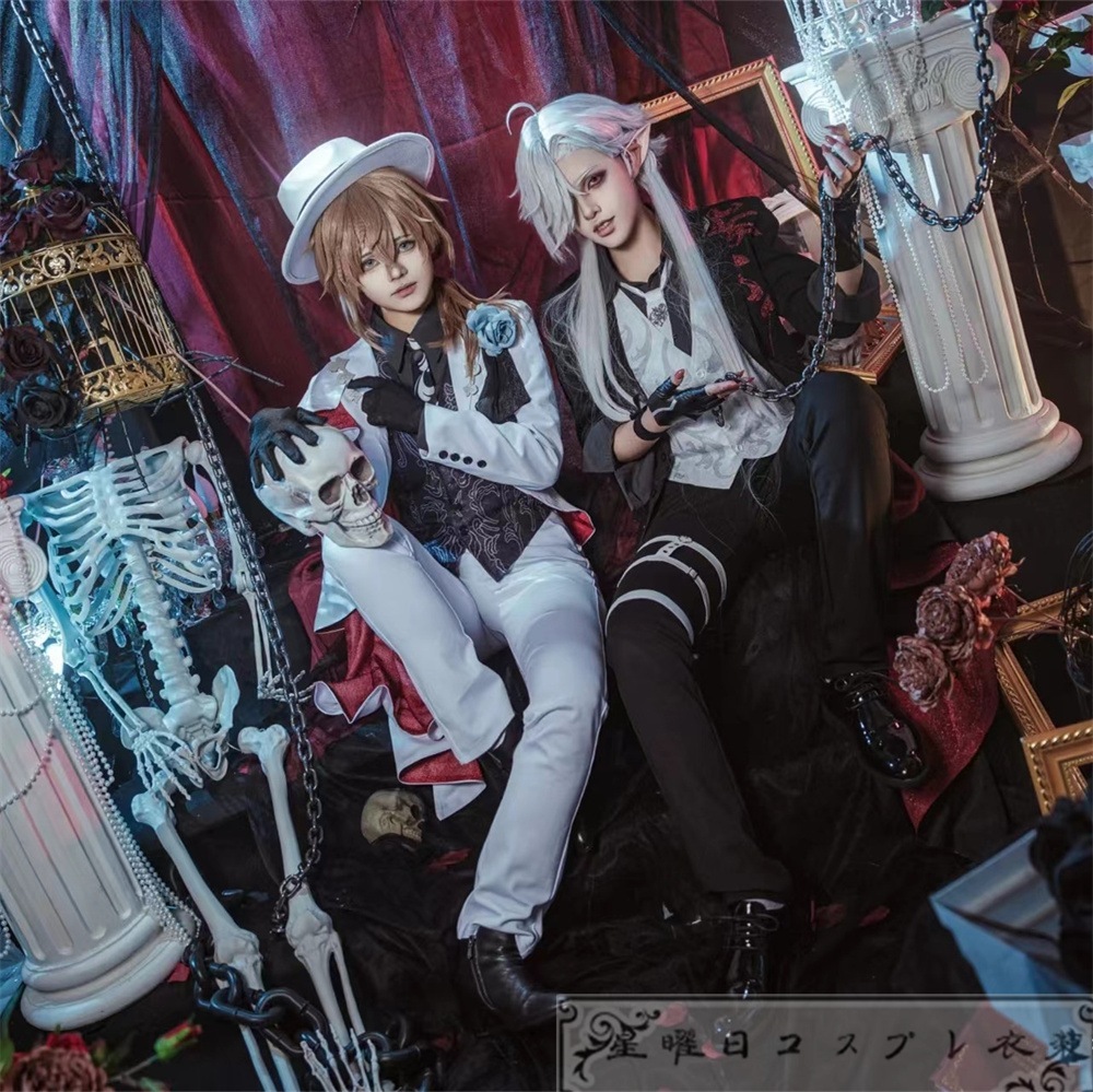 在庫品 VTuber バーチャルライバー ChroNoiR ヒアソビ Kuzuha 葛葉 knkn Kanae 叶 スーツセット 制服 新衣装 コスプレ衣装 コスチューム ハロウィン 変装 仮装