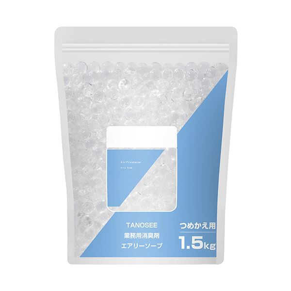 （まとめ） TANOSEE業務用消臭剤 エアリーソープ 詰替用 1.5kg 1個 [x5セット]
