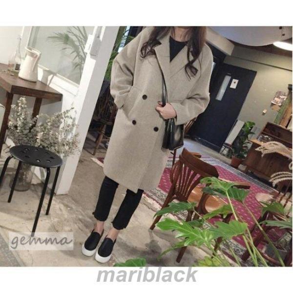 【即納】セール チェスターコート レディース コート ロング丈 ゆったり 秋コート アウター お洒落 大きいサイズ 厚手暖かい 体型カバー 秋冬アウター 新作 4,882円