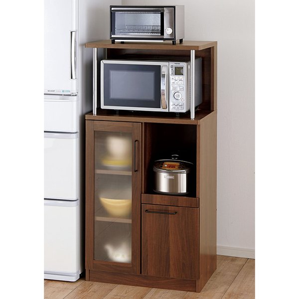 キッチンなんでも収納庫 ダークブラウン 組立品