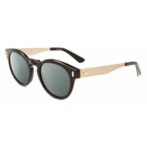 サングラス Calvin KleinCK21527S Unisex Round Polarized Sunglasses Black Gold 50mm 4 Option