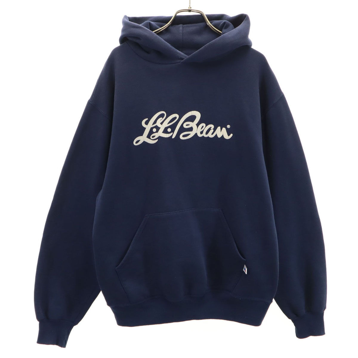 90s USA製 オールド コラボ エルエルビーン 長袖 スウェットパーカー M ネイビー L.L.BEAN メンズ 古着