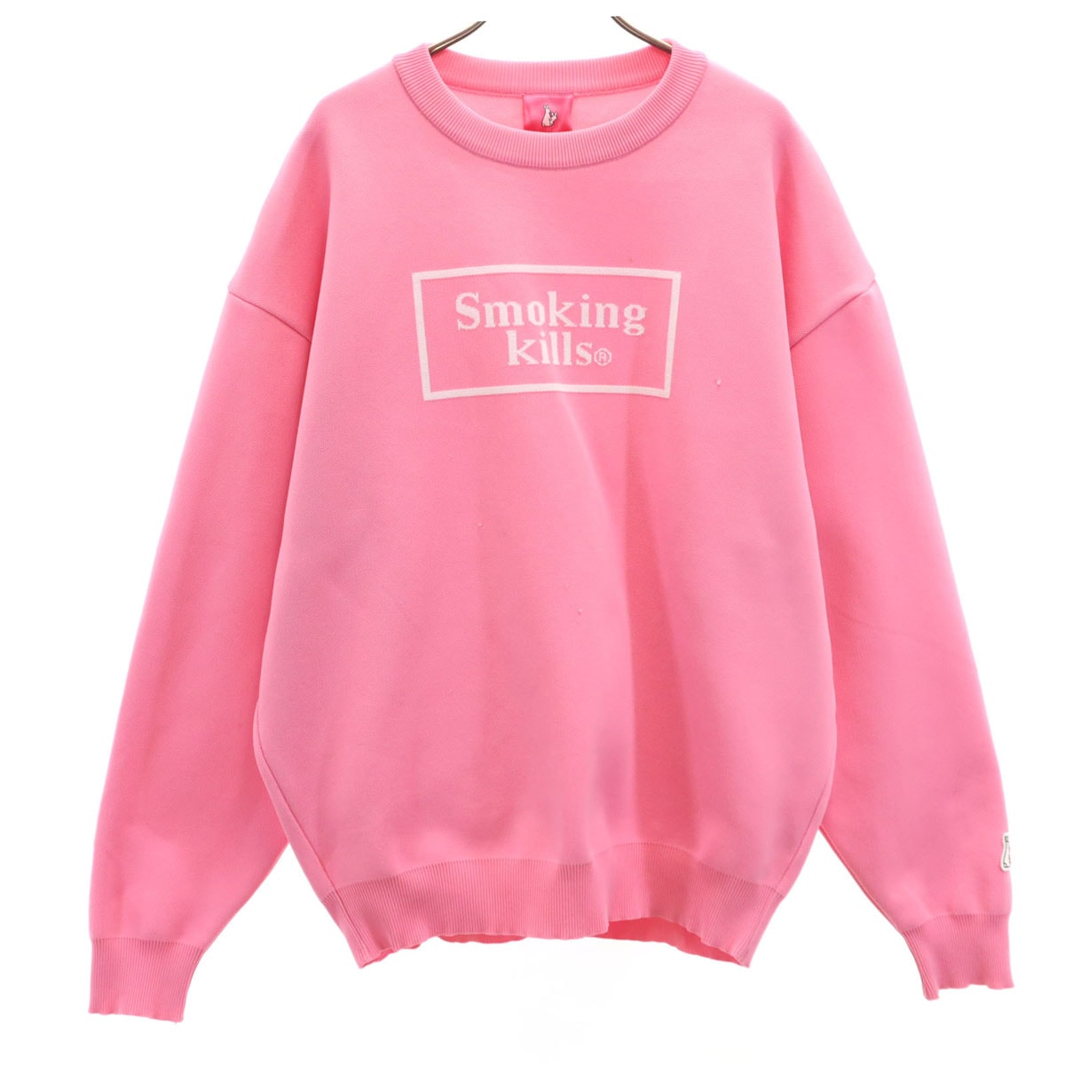 #FR2 エフツーアール smoking kills 長袖 トレーナー F ピンク レディース 古着