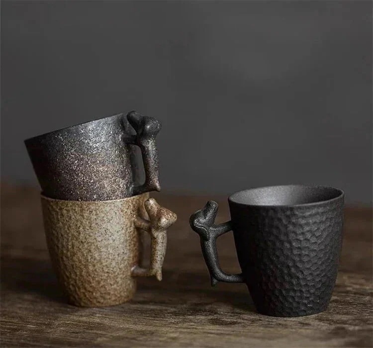 【1つ買うと10つ無料】陶磁器カップ おしゃれな ユニークなデザイン コーヒーカップ ティーカップ レトロ 激安セール 茶の湯カップ