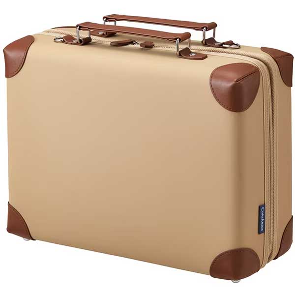 （まとめ買い）カルシェット キャリングケース ワイド 学習用品収納 ベージュ 5900-BE [x3]