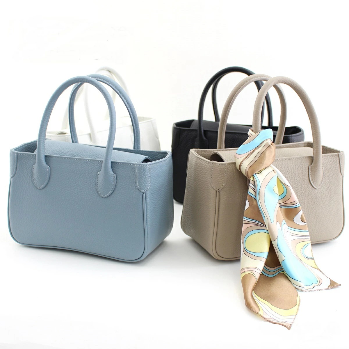 スクエアミニトートバッグ フォーマルバッグ ハンドバッグ バッグ バック レザー 革　本革