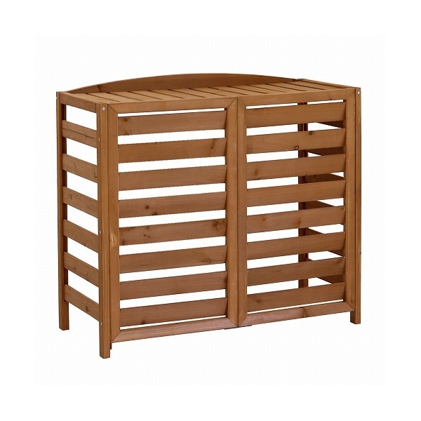 住まいスタイル 逆ルーバー 室外機カバー エアナ 幅93cm ライトブラウン AC-L930LBR メーカー直送