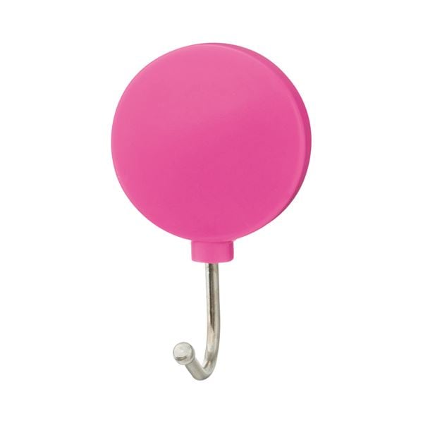 (まとめ) TANOSEE カラーマグネットフック スイング 耐荷重約1kg 桃 1個 (×100セット)