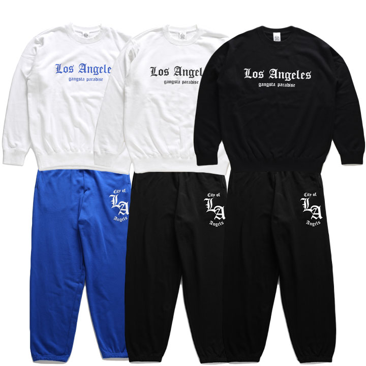 ACE FLAG 上下セット 長袖 ブランド スケボー LA メンズ 春秋冬用 全3色 大きいサイズ エースフラッグ セットアップ パーカー フーディ 上下 Los