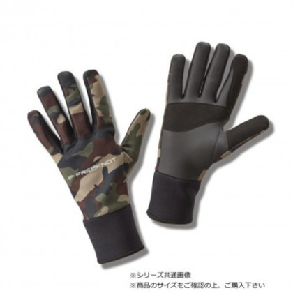 ハヤブサ FOURON ネオプレングローブ フルフィンガー カモフラ L Y4195-L-69
