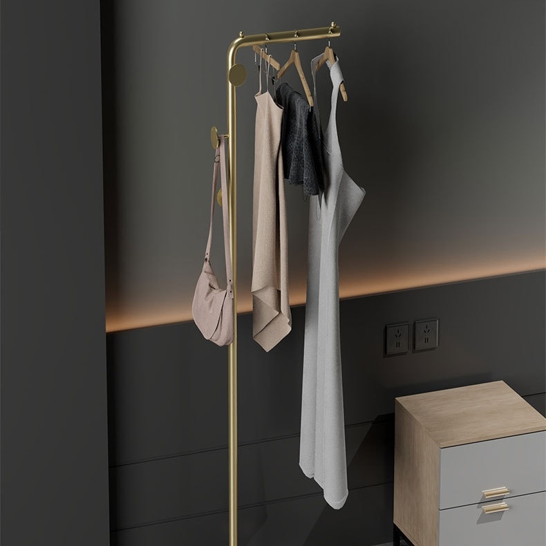 ハンガーラック 洋服掛け 帽子掛け パイプハンガー コートハンガー 衣類収納 スリム 幅40 おしゃれ シンプル ホワイト ゴールド ブラック