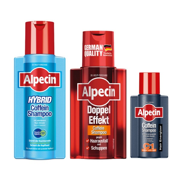 カフェインハイブリッドシャンプー250ml+ダブルエフェクトシャンプー200ml+c175ml贈呈