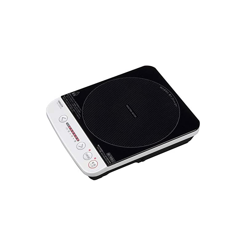 【即納】[山善] IHコンロ IHクッキングヒーター 卓上 IH調理器 1000W 火力調整6段階 ホワイト YEL-S100(W) [メーカー保証1年]