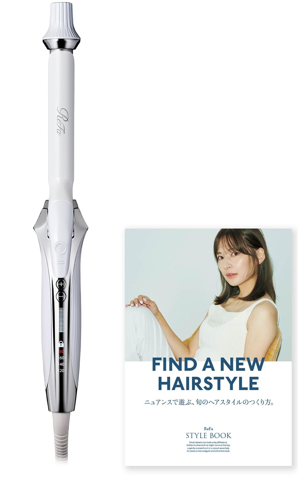 【公式ストア限定】 リファ カールアイロン プロ 19mm/ReFa CURL IRON PRO 19mm （ホワイト） ヘアアレンジガイドブック付き ヘアアイロン