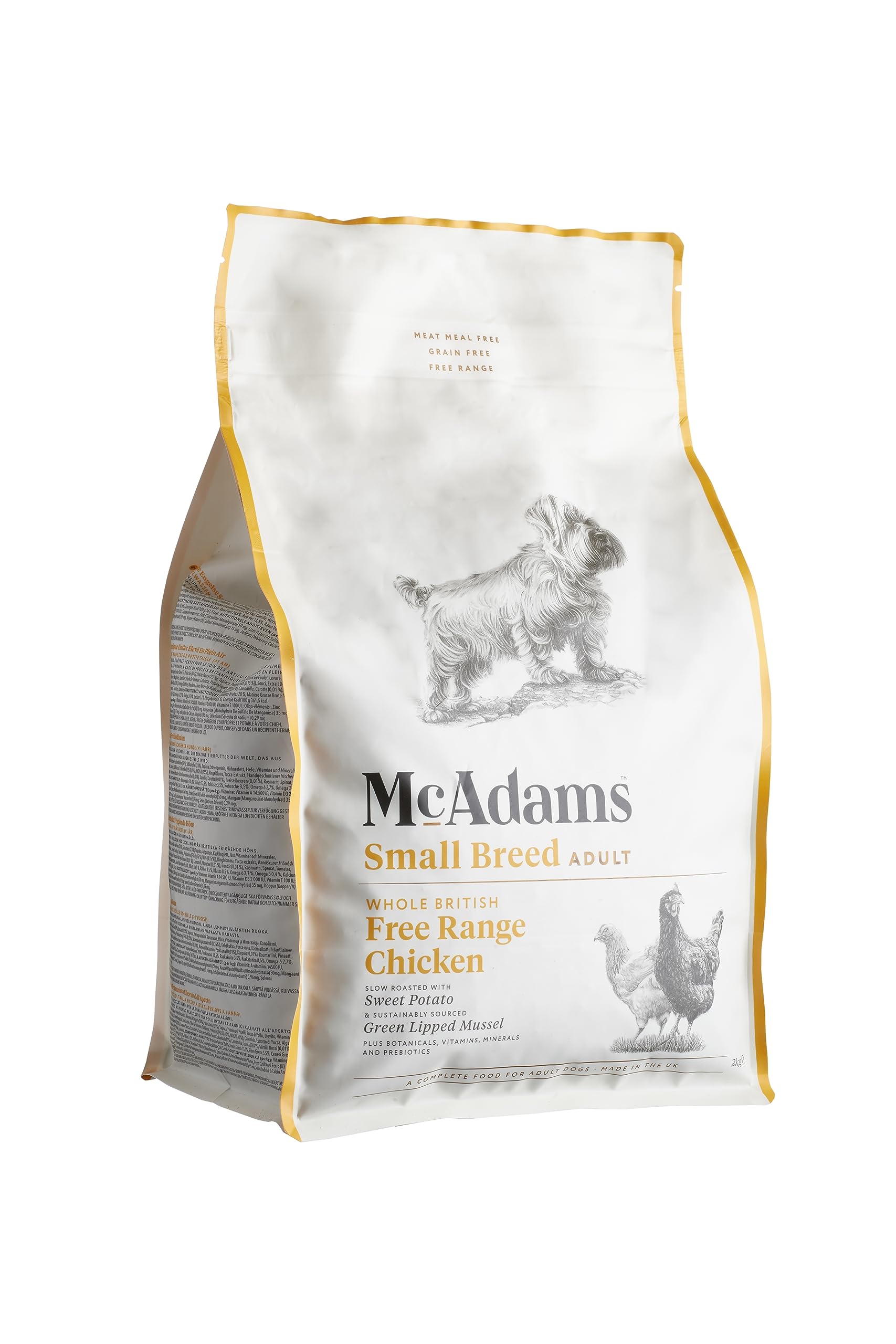 マックアダムズドッグフード チキン (2kg) 全犬種・1歳～ 【着色料・香料不使用 グレインフリー 丸鶏50％】マックアダムズ McAdams ドッグフード MAD 8,143円