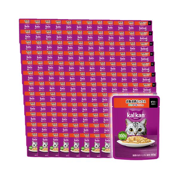 120個セット カルカン パウチ お魚・お肉ミックス まぐろ・かつお・ささみ入り 60g 10,176円