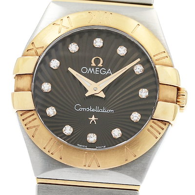 オメガ OMEGA 123.20.24.60.63.001 コンステレーション ブラッシュ 12Pダイヤ クォーツ レディース 保証書付き_958086【中古】 225,450円