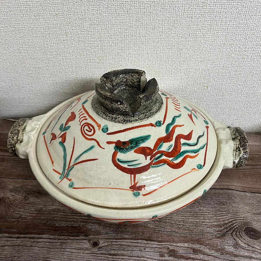 与平窯 赤絵 手造り鍋（小）　千賀陶器 伊賀焼 日本製 7,761円