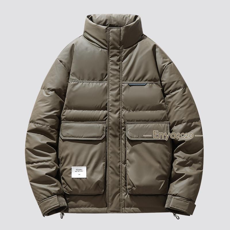 秋冬の応援!ダウンジャケット メンズ 光沢 メンズ大きいサイズ 白 防寒着 メンズ ダウン アウター メンズ コート メンズ アウター 冬