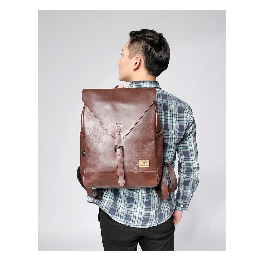メンズ ビジネスリュック 革 レザー 大容量 レトロ 紳士用 上質 通勤 通学 リュックサック バッ