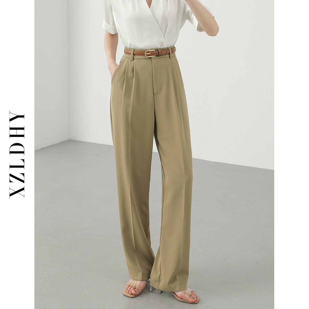 パンツ ワイドパンツ ロング丈 ワイドレッグ ハイウエスト 大人可愛い シンプル カジュアル 大人 おしゃれ お洒落 レトロ アジアン エスニック エキゾチック ラフ ルーズ 無地 春 夏 秋 10代