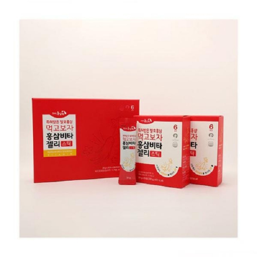 韓国-K MEAL-食べてみよう 紅参ビタ ゼリー (20g x 30包)総合栄養剤 発酵紅参 プレゼント用 複合ビタミン-K FOOD