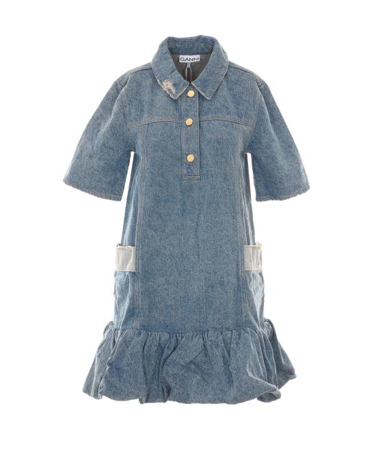 GANNI Women Mid Skirts A1030482 567 Blue