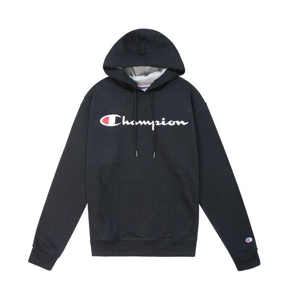 パワーブレンド起毛フード付き ブラック メンズ レディース フーディ GF89H-BKC