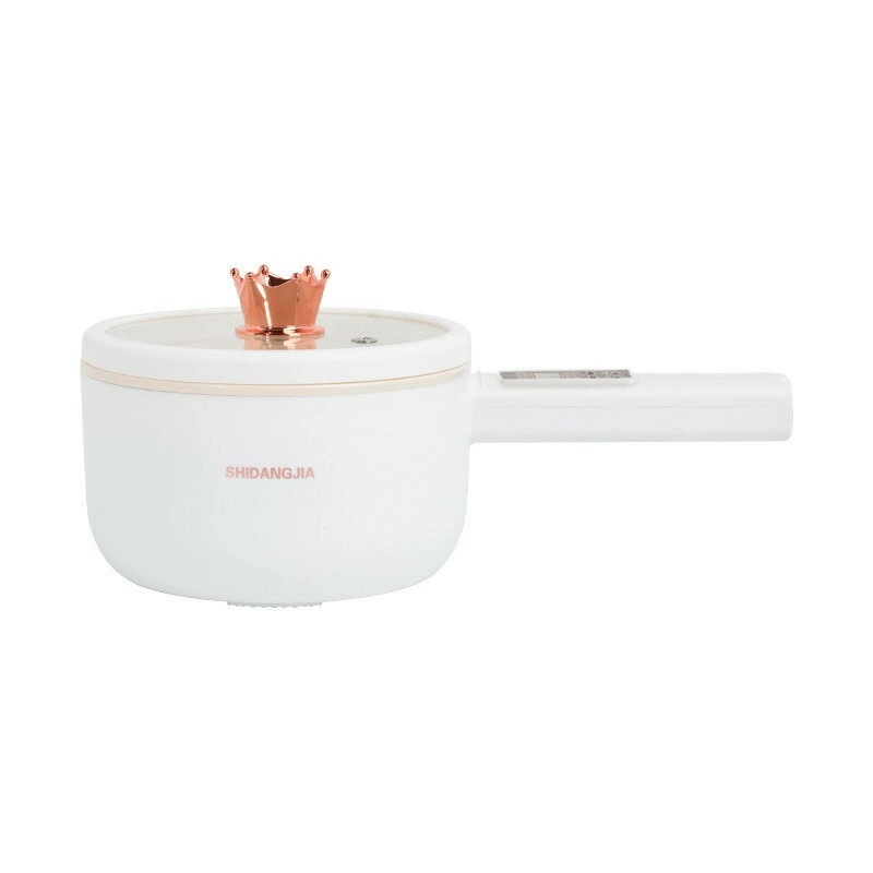 新入荷！電気片手鍋 片手鍋 デンキ片手鍋 ホットプレート 鍋 電気 煮る 焼肉プレート 一人用 煮る 焼く 蒸す 揚げる グリル鍋 おしゃれ 炒め物 調理 料理 配送 1.6L 釉薬 釉薬鍋 ボタン式