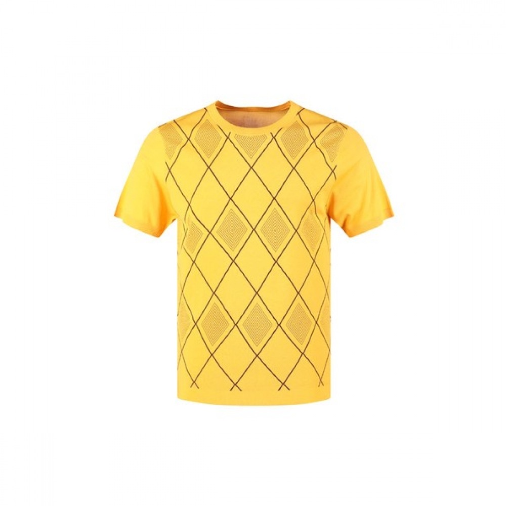 (ラックスゴルフ) ラックスゴルフレッドボルトメンズラウンドネックアーガイル半袖ゴルフニット RM4M405