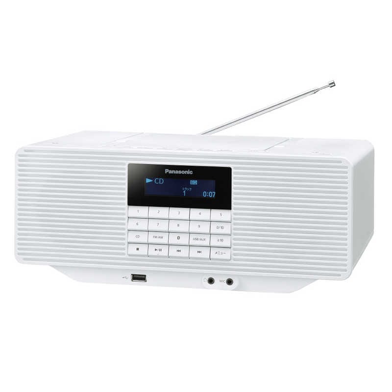 パナソニック　Panasonic　CDラジオ ホワイト　RX-D70BTSB-WCDラジオ
