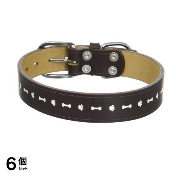 岡野製作所 リフレクトレザーカラー 1個入 (#30 ブラウン) 6個セット