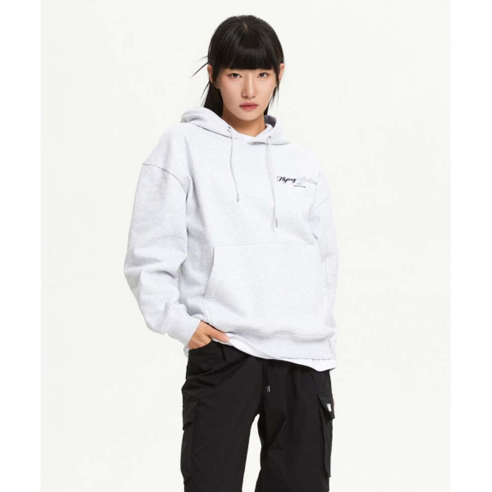 ニューバランス NBN0E41903/UNI フライング起毛パーカー (ライトグレー)
