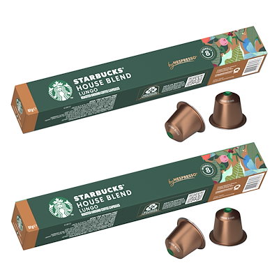 他サイト： スターバックス ハウスブレンド ネスプレッソ専用カプセル 10個×2箱,20杯分,レギュラー コーヒー,ポッドの商品画像