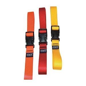 （まとめ）CETACEA ウェビングストラップ 黄 IDQR2S04YEL 1個 [x3セット]